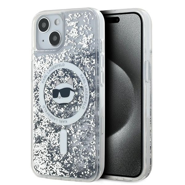 Karl Lagerfeld MagSafe dėklas iPhone 14/15/13 – skaidrus