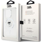 Karl Lagerfeld MagSafe dėklas iPhone 14 Pro Max – skaidrus