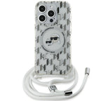 Karl Lagerfeld MagSafe dėklas iPhone 15 Pro – skaidrus