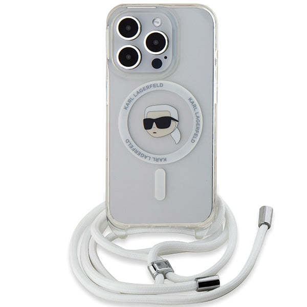 Karl Lagerfeld MagSafe dėklas iPhone 15 Pro – skaidrus -- iPhone 15 Pro