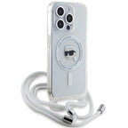 Karl Lagerfeld MagSafe dėklas iPhone 15 Pro – skaidrus -- iPhone 15 Pro