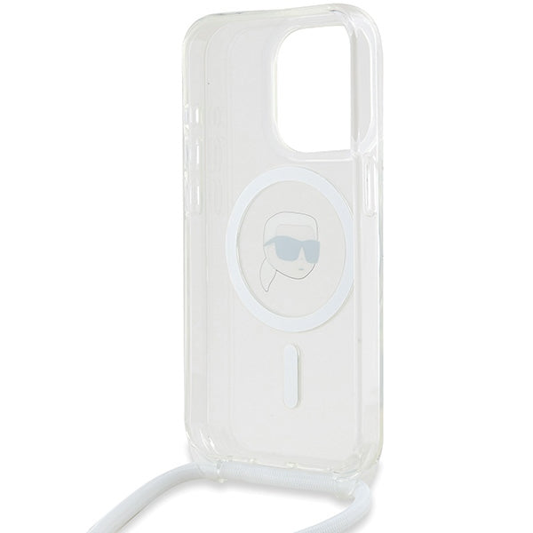 Karl Lagerfeld MagSafe dėklas iPhone 15 Pro – skaidrus -- iPhone 15 Pro