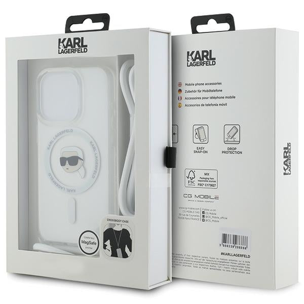 Karl Lagerfeld MagSafe dėklas iPhone 15 Pro – skaidrus -- iPhone 15 Pro