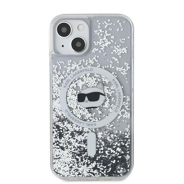 Karl Lagerfeld MagSafe dėklas iPhone 15 Plus/14 Plus – skaidrus
