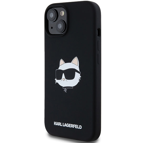 Karl Lagerfeld MagSafe dėklas iPhone 15 Plus/14 Plus – juodas