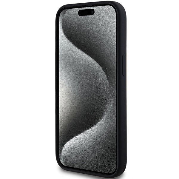 Karl Lagerfeld MagSafe dėklas iPhone 15 Plus/14 Plus – juodas