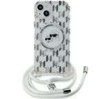 Karl Lagerfeld MagSafe dėklas iPhone 15/14/13 – skaidrus