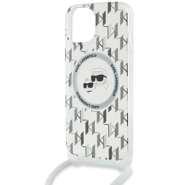 Karl Lagerfeld MagSafe dėklas iPhone 15/14/13 – skaidrus