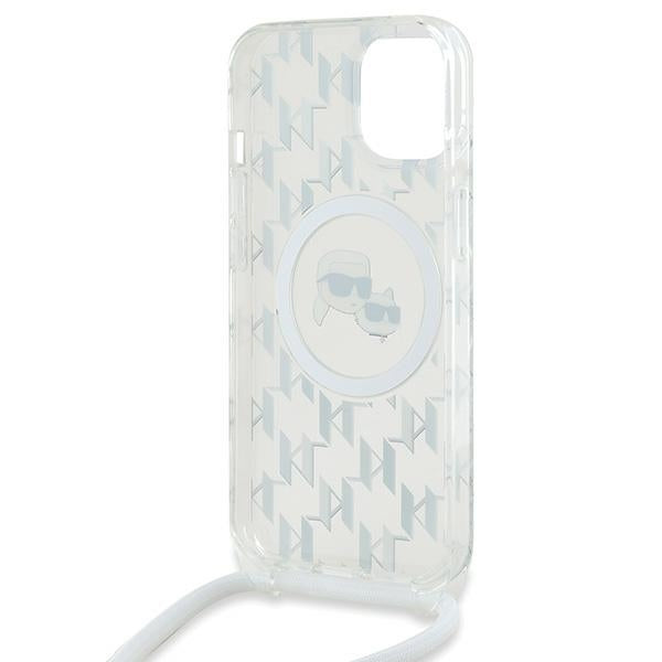 Karl Lagerfeld MagSafe dėklas iPhone 15/14/13 – skaidrus