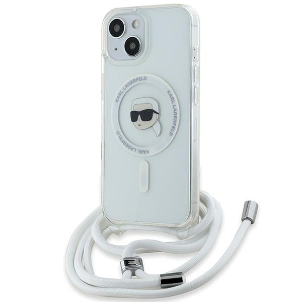 Karl Lagerfeld MagSafe dėklas iPhone 15/14/13 – skaidrus