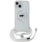 Karl Lagerfeld MagSafe dėklas iPhone 15/14/13 – skaidrus