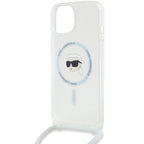 Karl Lagerfeld MagSafe dėklas iPhone 15/14/13 – skaidrus