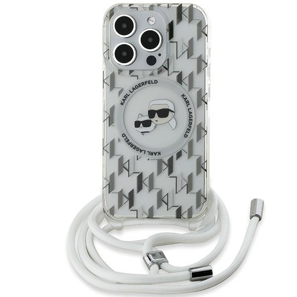 Karl Lagerfeld MagSafe dėklas iPhone 15 Pro Max – skaidrus