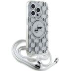 Karl Lagerfeld MagSafe dėklas iPhone 15 Pro Max – skaidrus