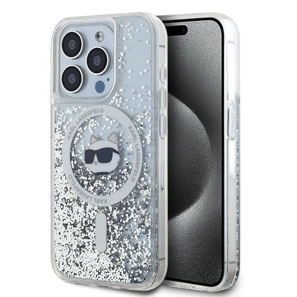 Karl Lagerfeld MagSafe dėklas iPhone 15 Pro Max – skaidrus