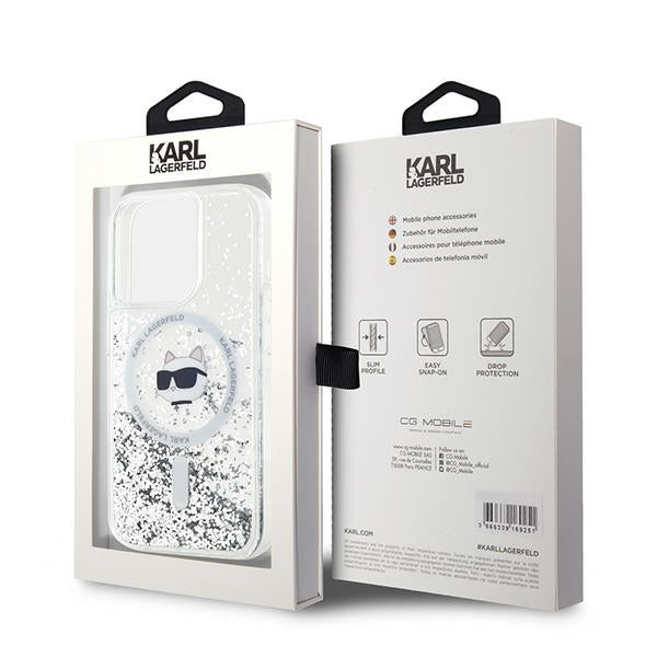 Karl Lagerfeld MagSafe dėklas iPhone 15 Pro Max – skaidrus
