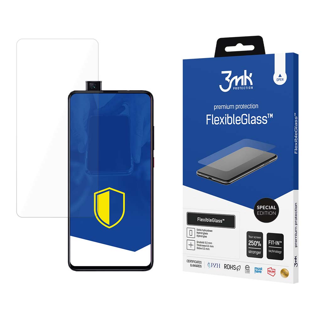 3mk FlexibleGlass™ Special Edition hibridinis stiklas ant Xiaomi Mi 9T -- Xiaomi Mi 9T