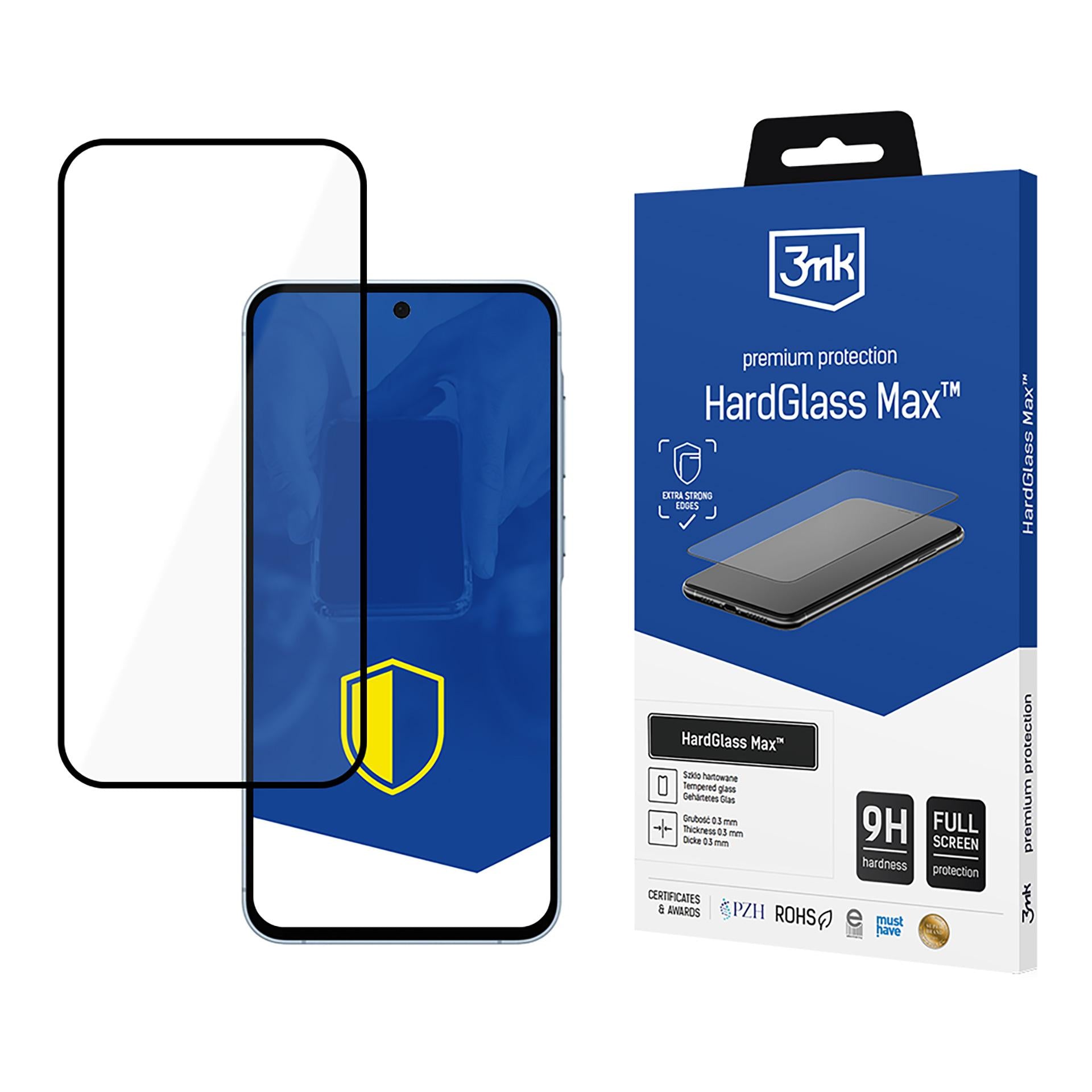 9H 3mk HardGlass Max™ stiklas Samsung Galaxy A55 5G -- Samsung Galaxy A55 5G