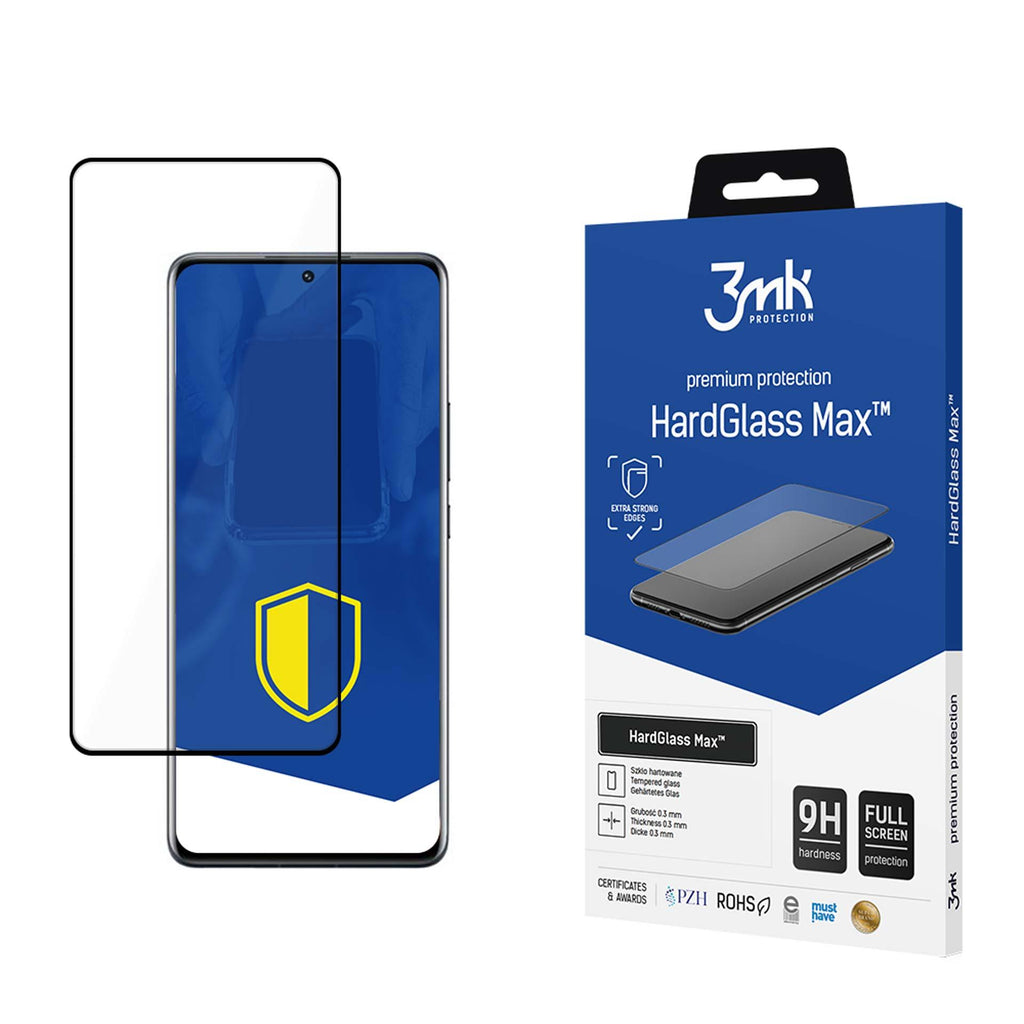 3mk HardGlass Max juodas grūdintas stiklas, skirtas Xiaomi 12 Pro / 13 Pro -- Xiaomi 12 Pro