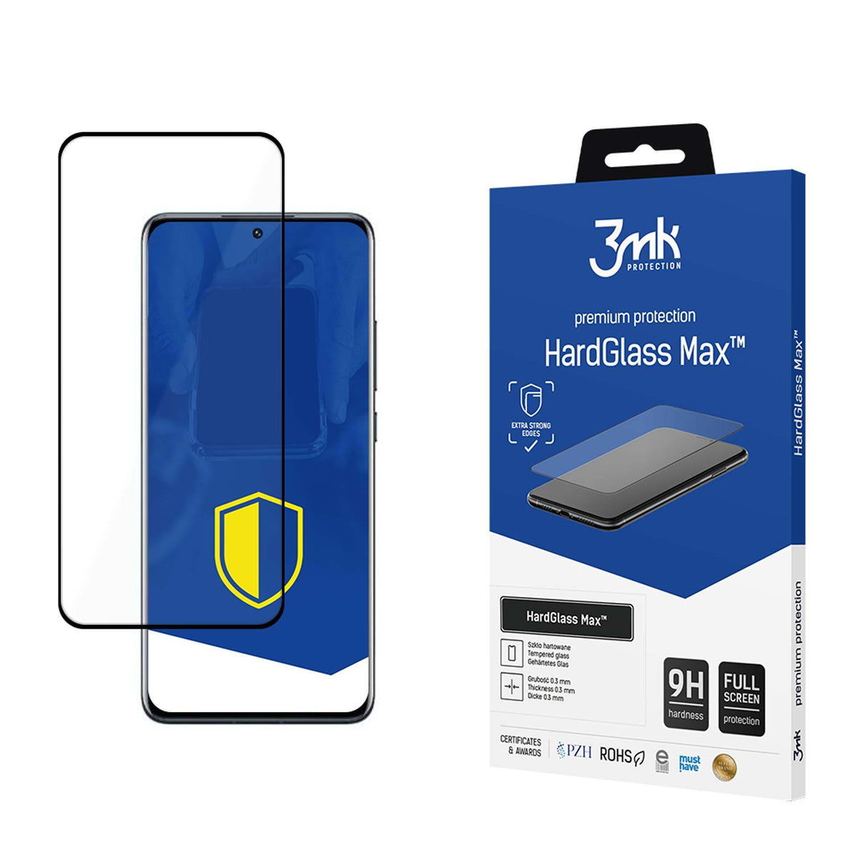 9H 3mk HardGlass Max™ stiklas, skirtas Xiaomi 12/12X -- Xiaomi 12