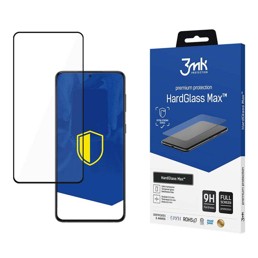 9H 3mk HardGlass Max™ stiklas, skirtas Samsung Galaxy S21 FE 5G -- Samsung Galaxy S21 FE 5G