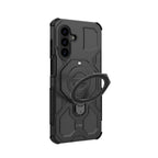 Dėklas Tech-Protect TacticStand MagSafe Galaxy A17 / A18 4G / 5G, matinis juodas -- Galaxy A17, Galaxy A18 4G, Galaxy A18 5G