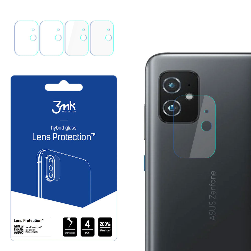 3mk Lens Protection™ hibridinis fotoaparato stiklas, skirtas Asus Zenfone 8 -- Asus Zenfone 8