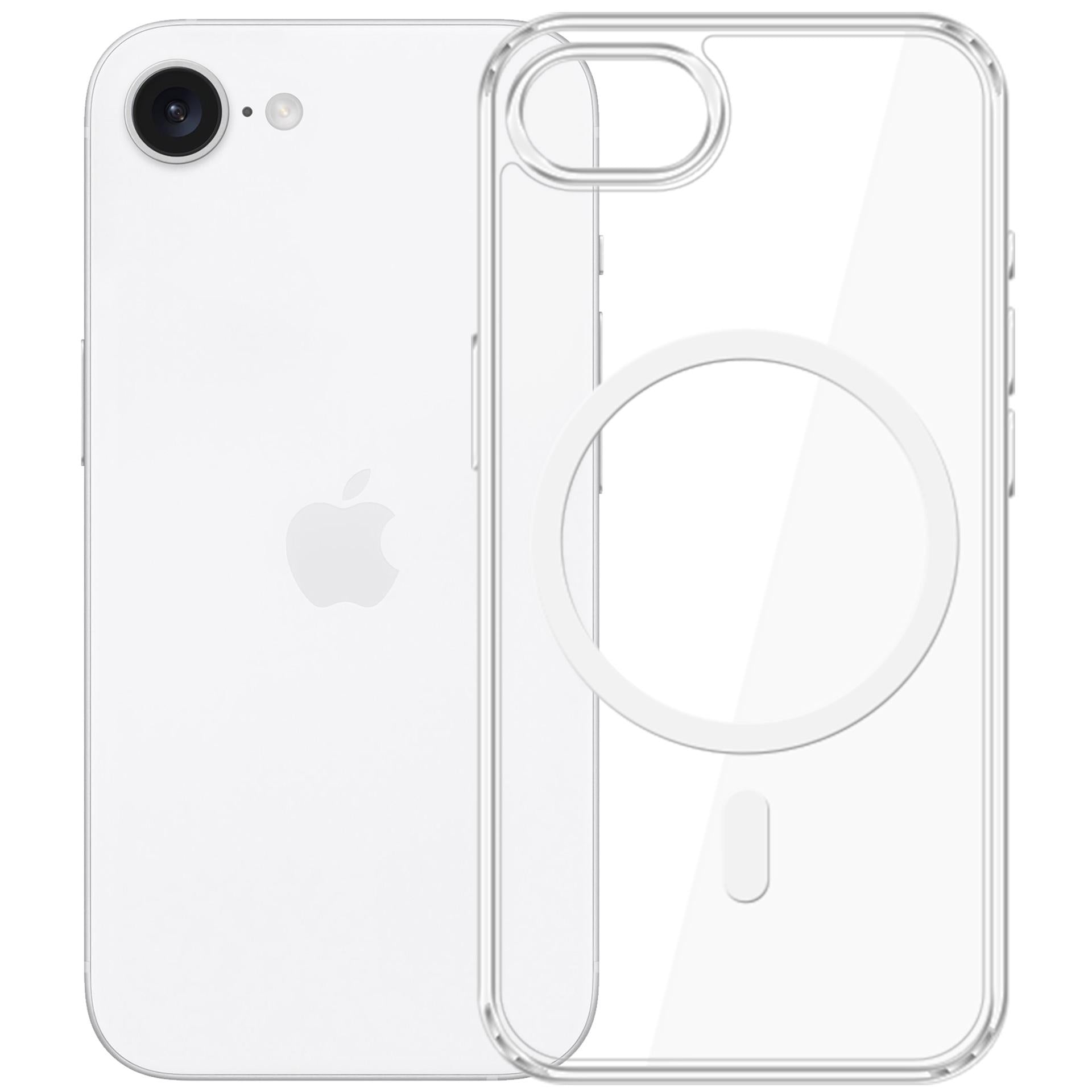 3mk MagCase dėklas, skirtas Apple iPhone 16e / SE4 – skaidrus