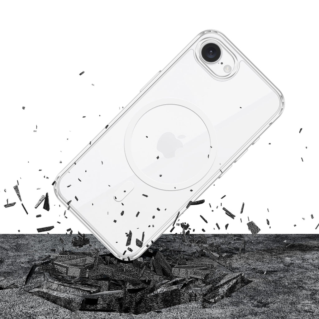 3mk MagCase dėklas, skirtas Apple iPhone 16e / SE4 – skaidrus