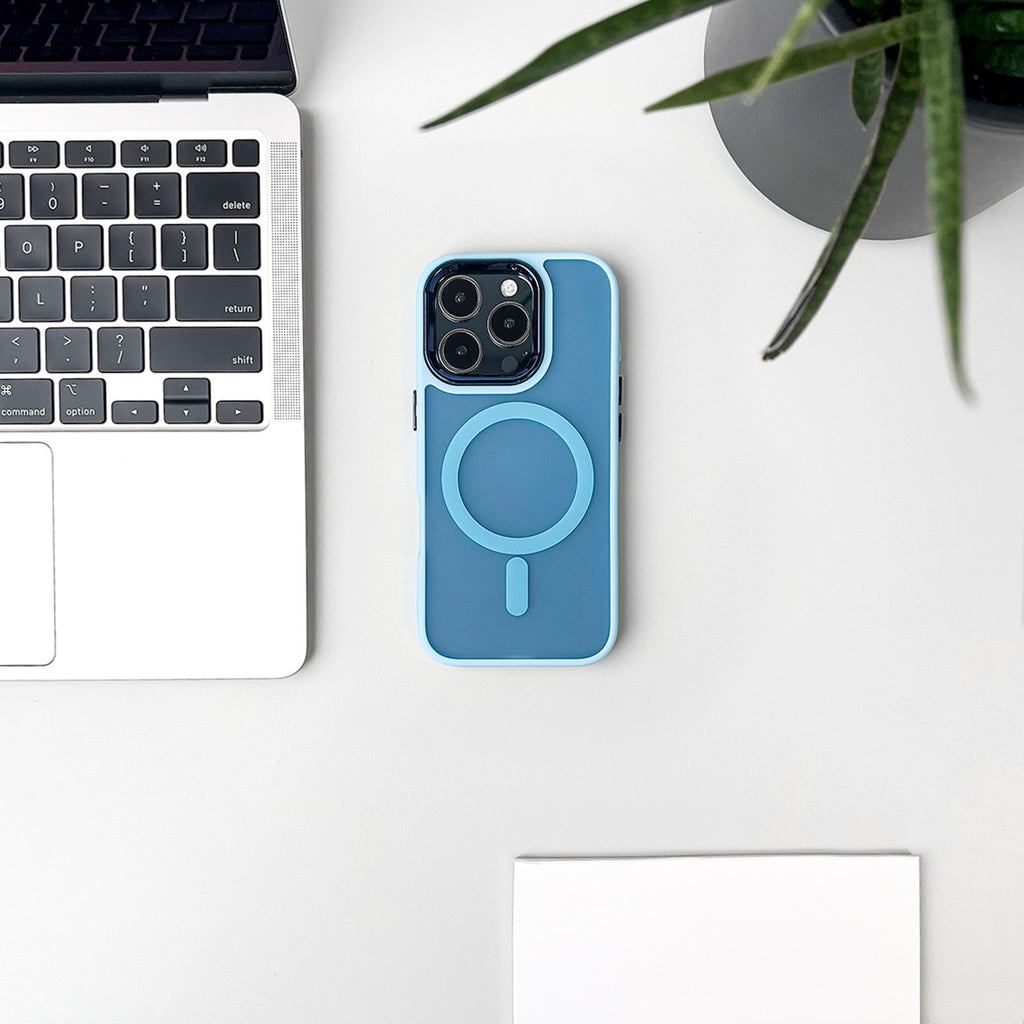 MagSafe dėklas iPhone 16 Pro – šviesiai mėlynas
