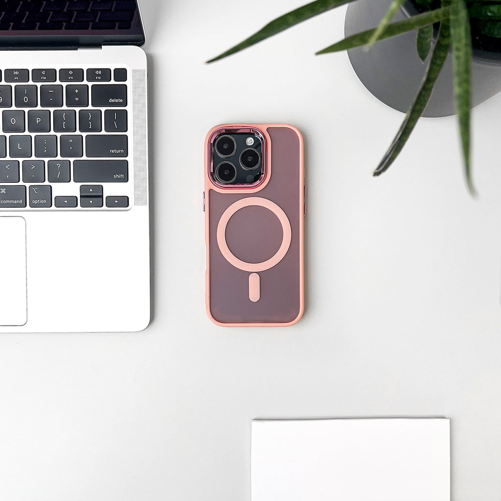 MagSafe magnetinis TPU dėklas iPhone 16 Pro – rožinis