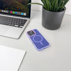 Magnetinis MagSafe dėklas iPhone 16 Pro – violetinis