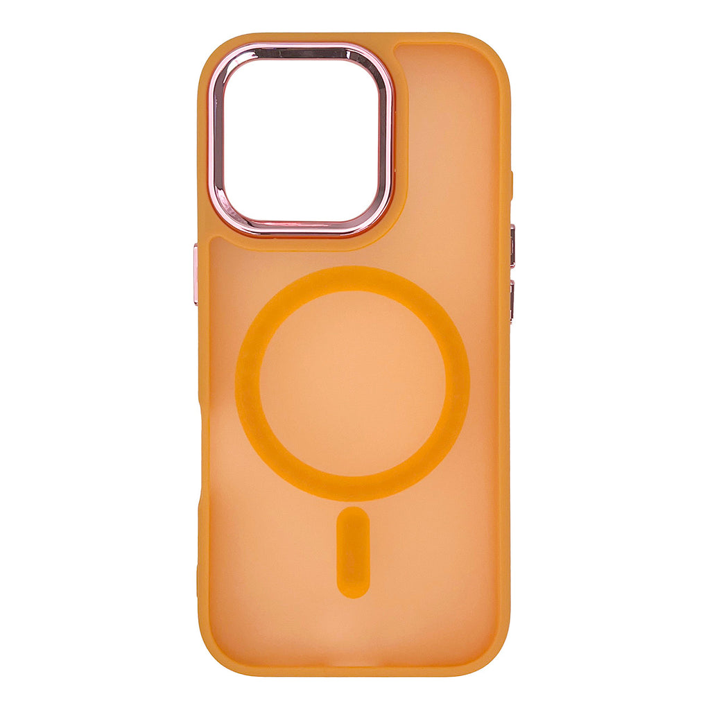 Magnetinis MagSafe dėklas iPhone 16 Pro – oranžinis