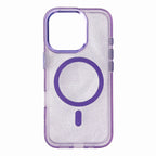 MagSafe blizgus dėklas iPhone 16 – violetinis