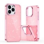 Blizgus dėklas iPhone 16 Pro – rožinis