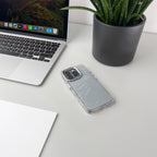 Skaidrus dėklas su blizgučiais iPhone 16 Pro Max