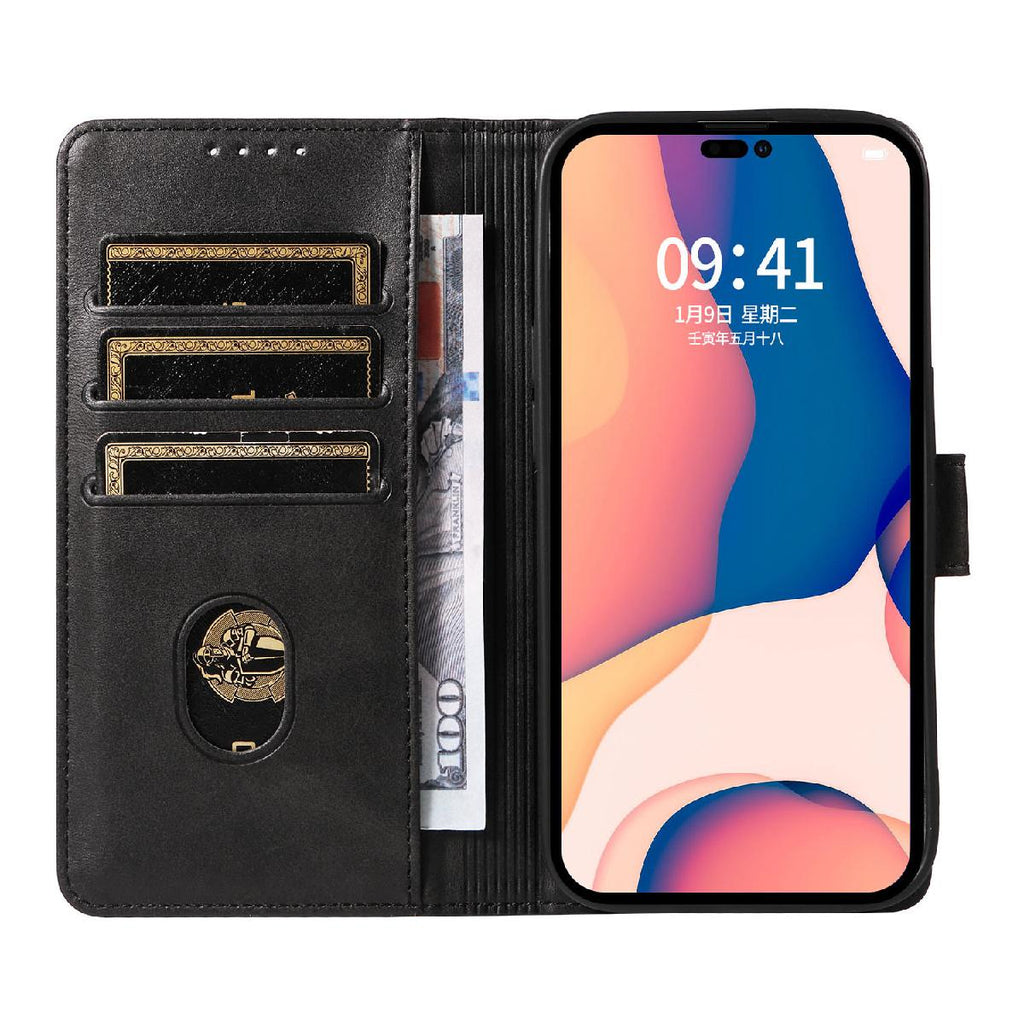 Odinis atverčiamas dėklas iPhone 16 Pro – juodas