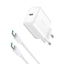 Joyroom JR-TCF24 USB-C PD 30W QC SFC tinklo įkroviklis + 1m USB-C laidas - baltas