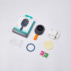 Joyroom magnetinis laikiklis JR-ZS393-S su siurbtukais 4.7-7" telefonui, juodas ir oranžinis