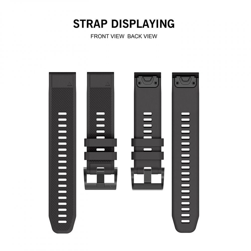 Tech-Protect Smooth dėklas, skirtas Garmin Fenix ​​5 / 6 / 6 Pro / 7 - juodas -- Watch Straps