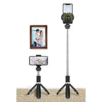 Tech-Protect L01S Bluetooth selfie lazdelė su trikoju iki 70 cm – juoda -- Selfie Sticks & Tripods