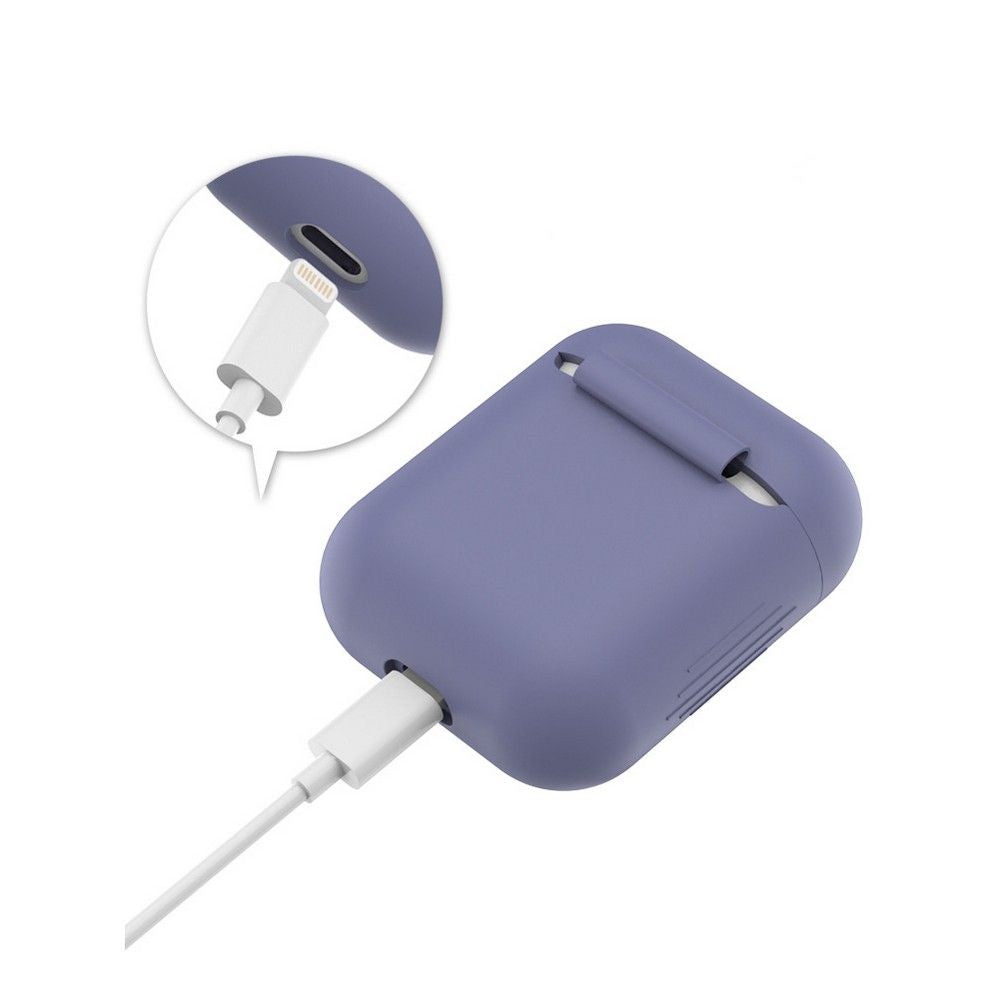 Tech-Protect Icon silikoninis dėklas AirPods 1/2 – juodas -- AirPods 1