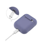 Tech-Protect Icon silikoninis dėklas AirPods 1/2 – juodas -- AirPods 1