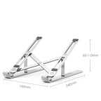 Tech-Protect Alustand universalus nešiojamojo kompiuterio stovas - tamsiai pilkas -- Laptop Stands