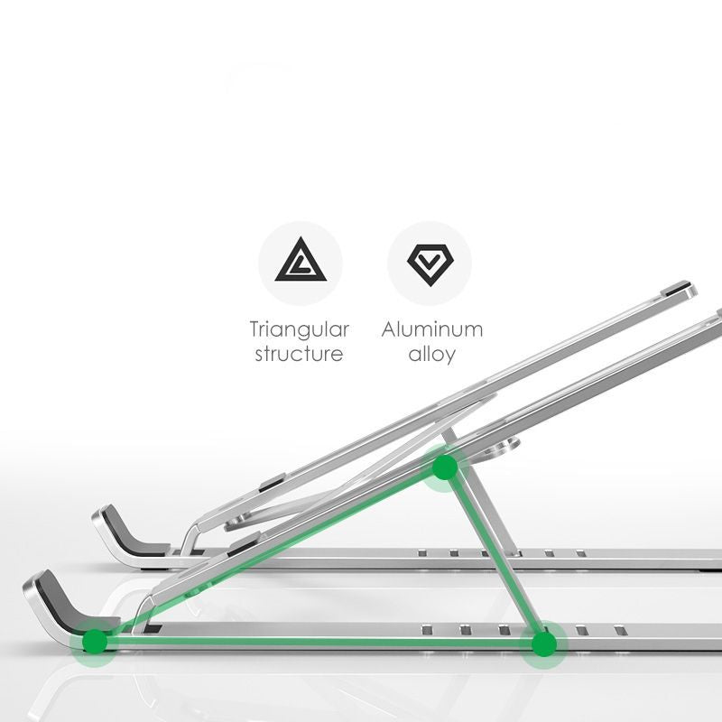 Tech-Protect Alustand universalus nešiojamojo kompiuterio stovas - tamsiai pilkas -- Laptop Stands