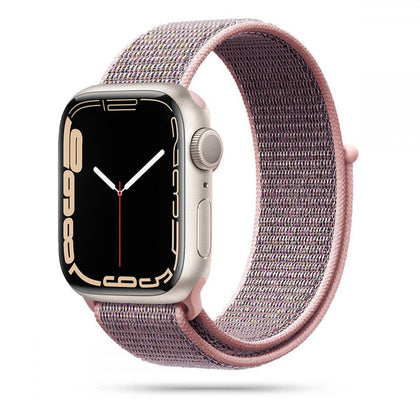 Tech-Protect nailoninis dirželis, skirtas Apple Watch 4/5/6/7/8/9/SE (38/40/41 mm) – rožinis -- Apple Watch 4