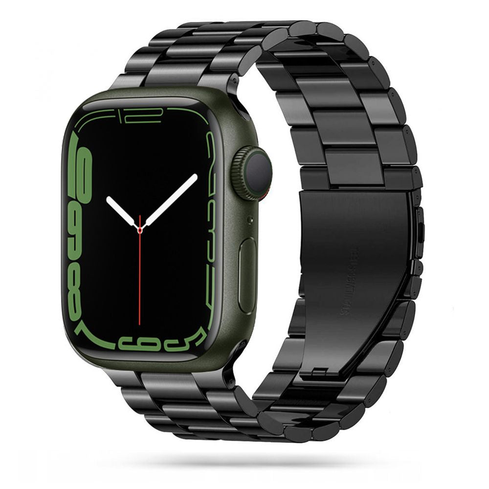 Tech-Protect nerūdijančio plieno apyrankė, skirta Apple Watch 4/5/6/7/8/9/SE/Ultra 1/2 (42/44/45/49 mm) – juoda -- Apple...