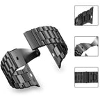 Tech-Protect nerūdijančio plieno apyrankė, skirta Apple Watch 4/5/6/7/8/9/SE/Ultra 1/2 (42/44/45/49 mm) – juoda -- Apple...