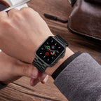 Tech-Protect nerūdijančio plieno apyrankė, skirta Apple Watch 4/5/6/7/8/9/SE/Ultra 1/2 (42/44/45/49 mm) – juoda -- Apple...