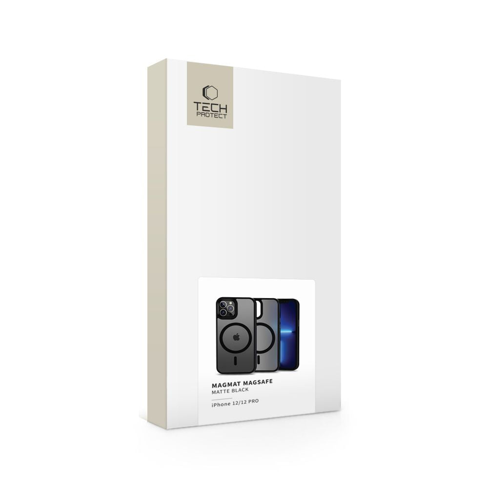 Tech-Protect MagMat MagSafe dėklas iPhone 12/12 Pro – juodas -- iPhone 12